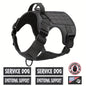 American Local Tactical Pet Boobs Service Dog Harness Vest Adjustable Reflective Dog Harness Metal Buckle Hiking Training