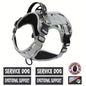 American Local Tactical Pet Boobs Service Dog Harness Vest Adjustable Reflective Dog Harness Metal Buckle Hiking Training