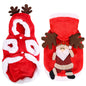 1Pc Pet Christmas Clothes Santa Claus Reindeer Antlers Costume Winter Outfit New Year Coat For Small Medium Dogs Cats
