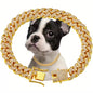 Beautiful Hot Sale Luxury Alloy Dog Chain Sparkling Diamond Secure Metal Chain Choker For Dogs And Cats
