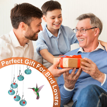 Afficher les détails pour 1Pc Wind Chimes Humming Bird Feeder Ant And Bee Proof Outdoor Hanging Hummingbird Feeder For Viewing Decoration For Garden Patio Yard Balcony 1Pc Wind Chimes Humming Bird Feeder Ant And Bee Proof Outdoor Hanging Hummingbird Feede