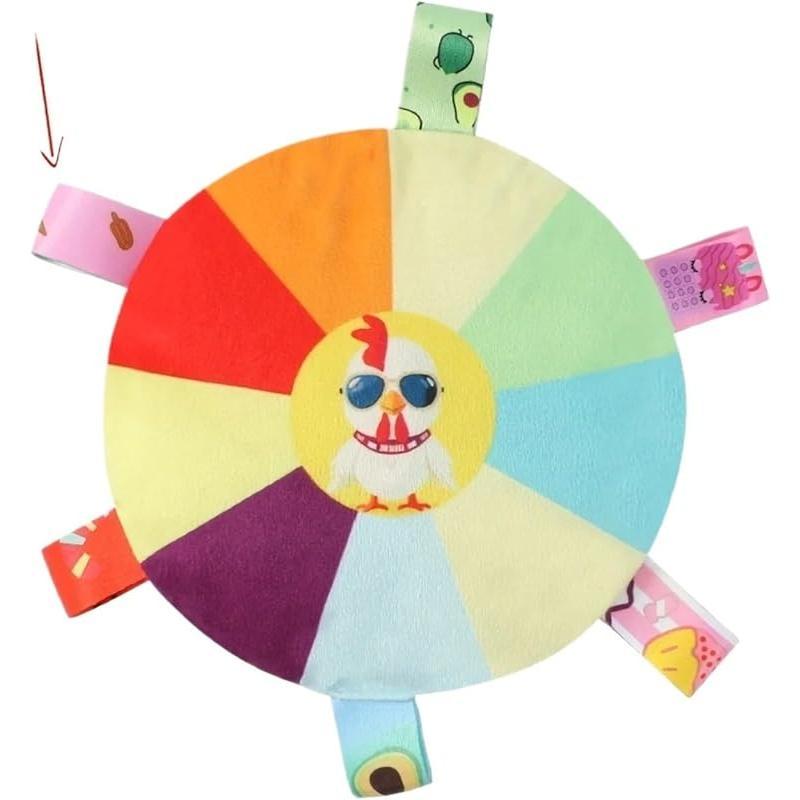 Afficher les détails pour Plush Pet Dog Flying Discs Chew Toys, InteractiveTug Of War Dog Toys With Bells Inside,TurntablePattern Washable Bite-Resistant Pet Toys ForDogs Plush Pet Dog Flying Discs Chew Toys, InteractiveTug Of War Dog Toys With Bells Insi