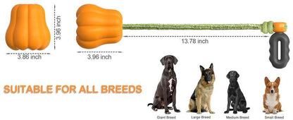 Afficher les détails pour PROKEl Dog Rope Fetch Exercise ToyforMedium Large Aggressive Chewers BreedDogsChew Interactive Toys Training Tug Of WarBallsindoor And Outdoor Halloween Dogtoyorange Plain Indestructible Dogtoy Super PROKEl Dog Rope Fetch Exercis
