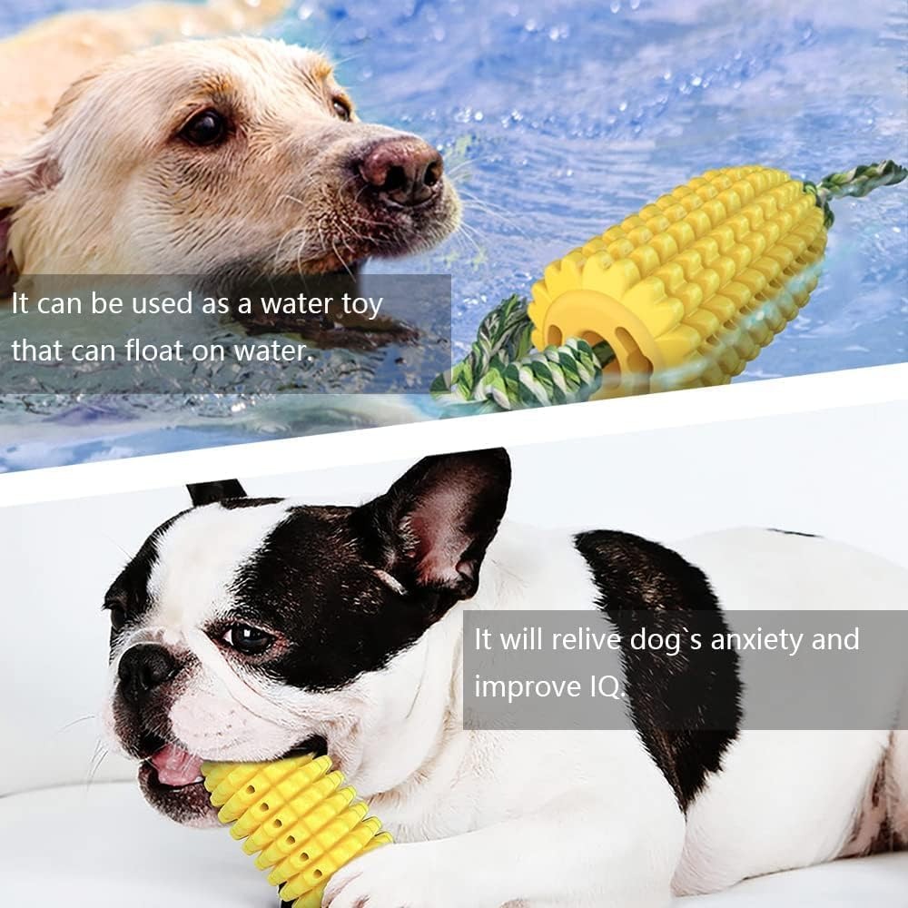 Dog Toys Suitable For Strong Chewing, Durable And Chewy Squeaking Interactive Dog Toys, Small, Medium And Large Dog And Puppy Teeth Chewing Corn Cob Toys