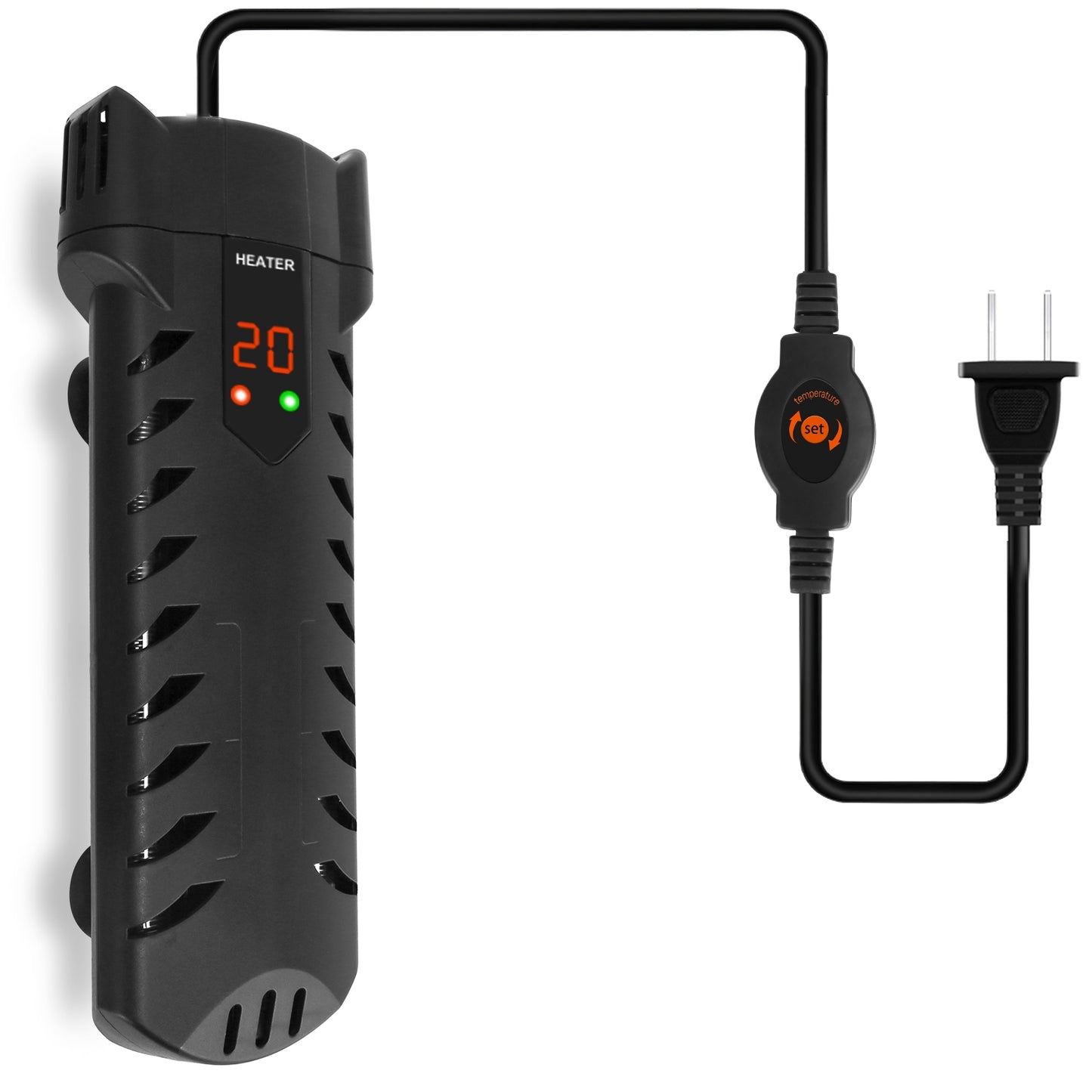 500W Submersible Aquarium Heater Temperature Adjustable External Controller 79Gal Fish Tank Heater Aquarium Thermostat Heater For Freshwater Saltwater