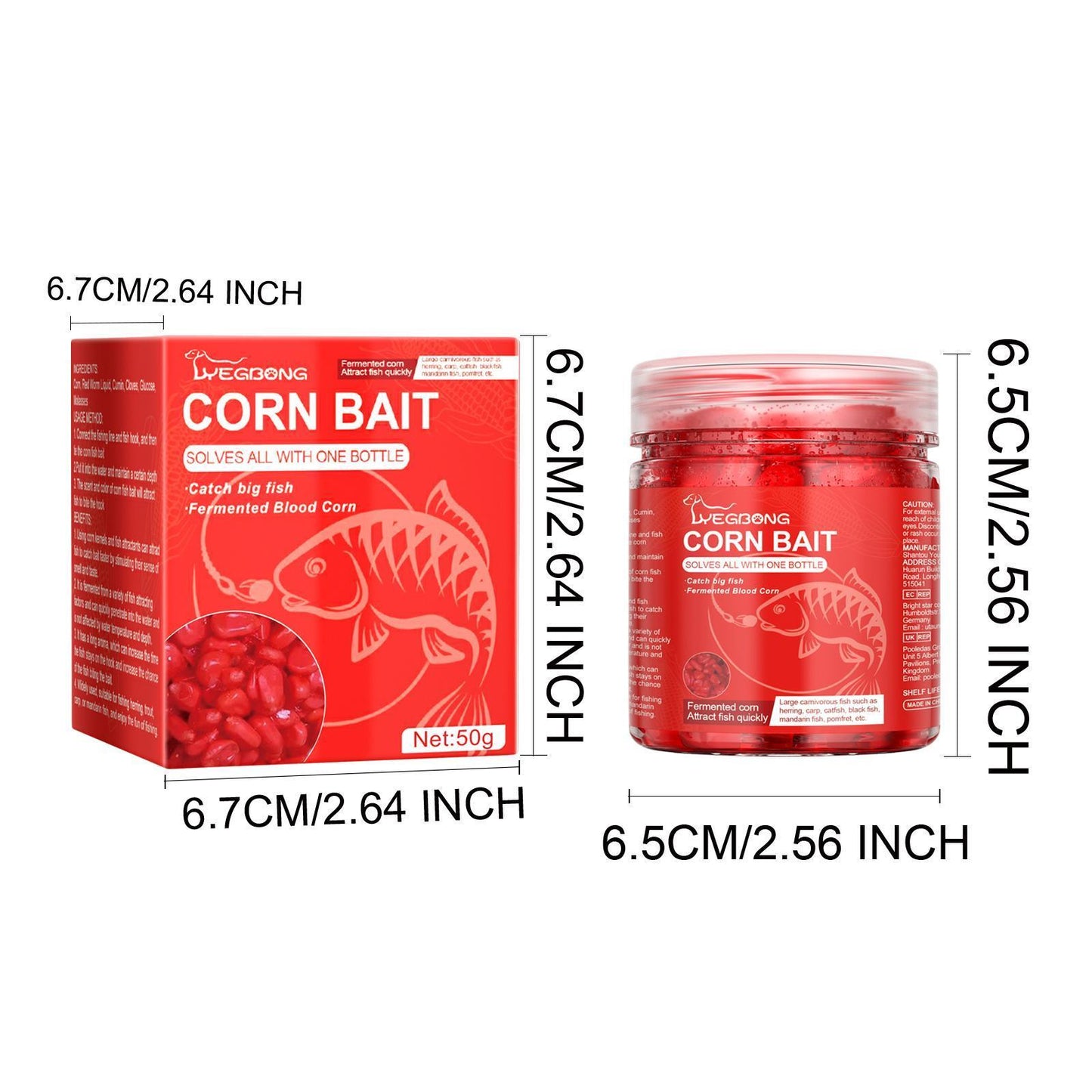 Yebang Corn Fish Bait, Portable Fish Bait For Reservoir Fishing