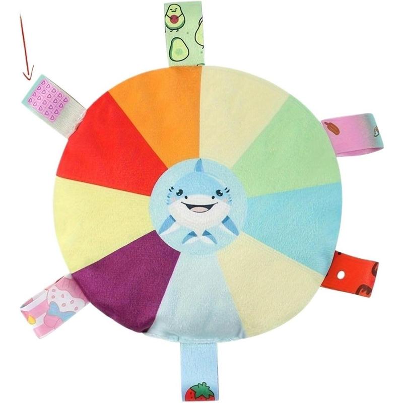 Afficher les détails pour Plush Pet Dog Flying Discs Chew Toys, InteractiveTug Of War Dog Toys With Bells Inside,TurntablePattern Washable Bite-Resistant Pet Toys ForDogs Plush Pet Dog Flying Discs Chew Toys, InteractiveTug Of War Dog Toys With Bells Insi