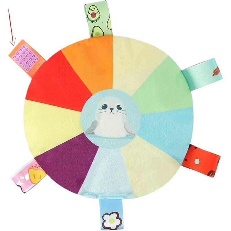 Afficher les détails pour Plush Pet Dog Flying Discs Chew Toys, InteractiveTug Of War Dog Toys With Bells Inside,TurntablePattern Washable Bite-Resistant Pet Toys ForDogs Plush Pet Dog Flying Discs Chew Toys, InteractiveTug Of War Dog Toys With Bells Insi