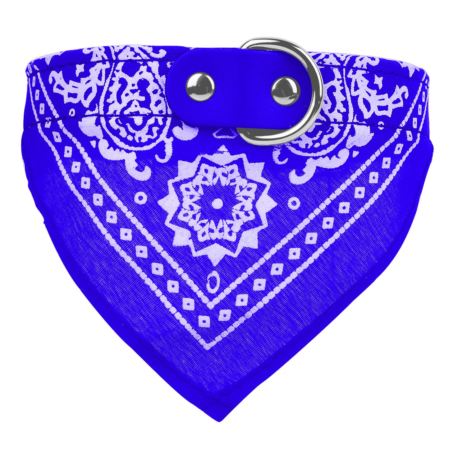 1Pc Adjustable Bandana Leather Pet Collar Triangle Scarf
