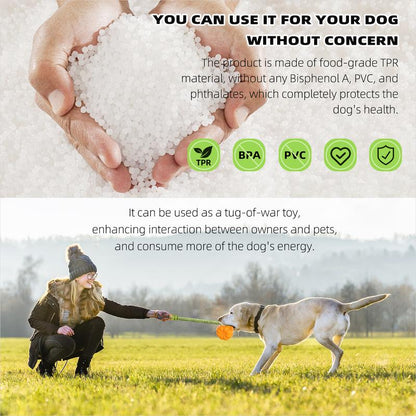 Afficher les détails pour PROKEl Dog Rope Fetch Exercise ToyforMedium Large Aggressive Chewers BreedDogsChew Interactive Toys Training Tug Of WarBallsindoor And Outdoor Halloween Dogtoyorange Plain Indestructible Dogtoy Super PROKEl Dog Rope Fetch Exercis
