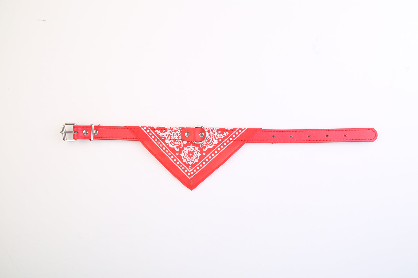 1Pc Adjustable Bandana Leather Pet Collar Triangle Scarf