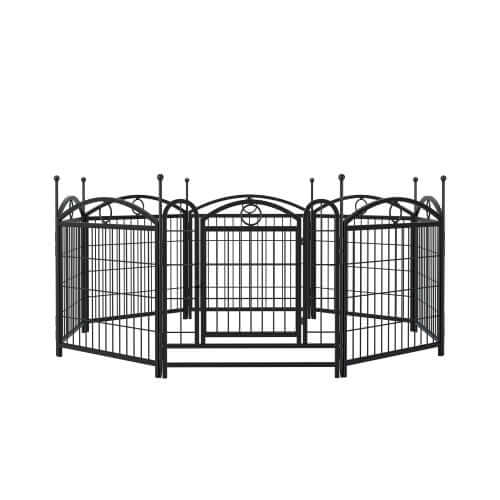 Dog Playpen Indoor 24 Inch 8 Panel Metal Dog Playpen