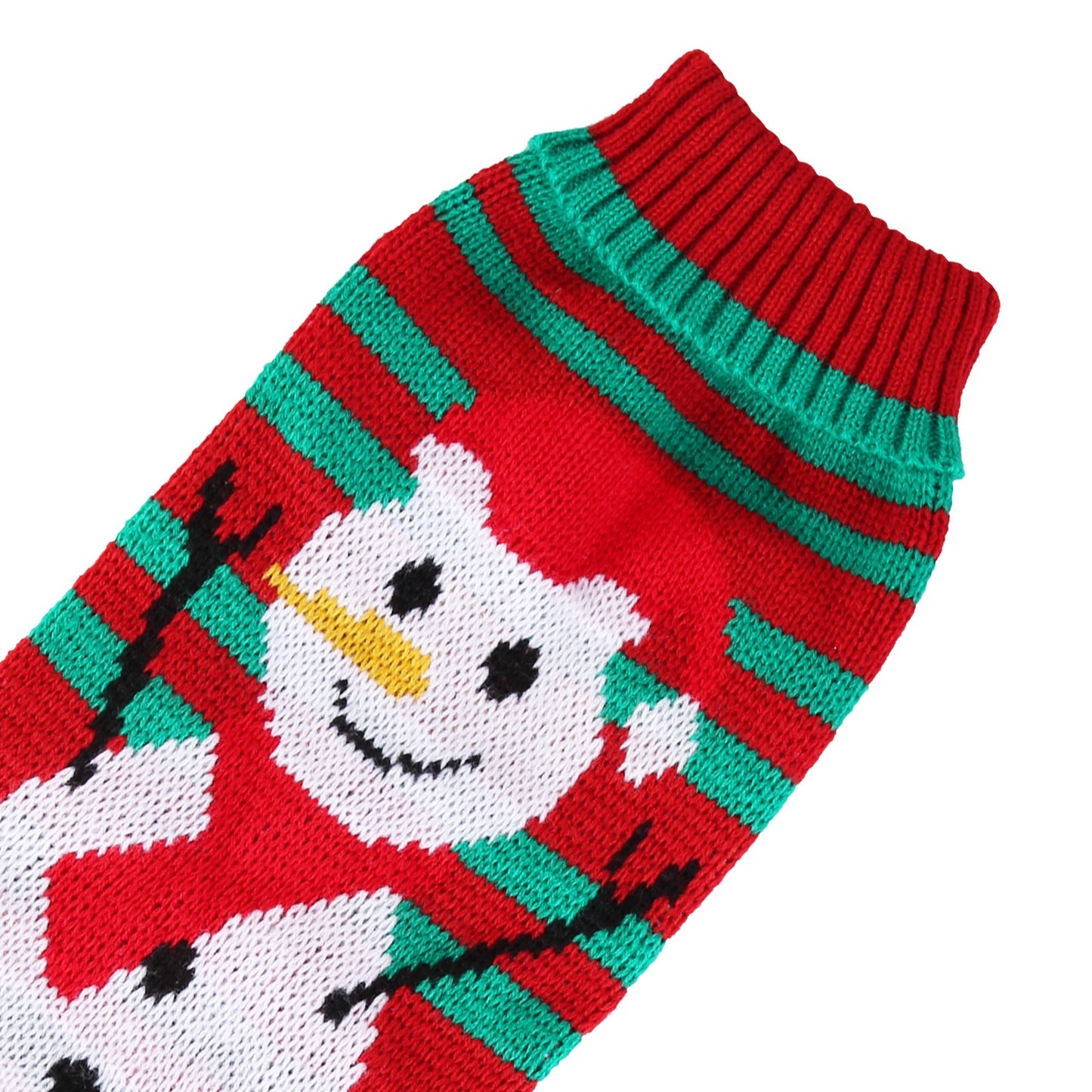 2 Patterns 4 Sizes Option-- 1Pc Pet Christmas Turtleneck Sweater Dog Cat Christmas Clothes Snowman Stripes Costume Winter Holiday Sweater For Small Medium Kitten Puppy Cats Dogs