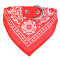 1Pc Adjustable Bandana Leather Pet Collar Triangle Scarf